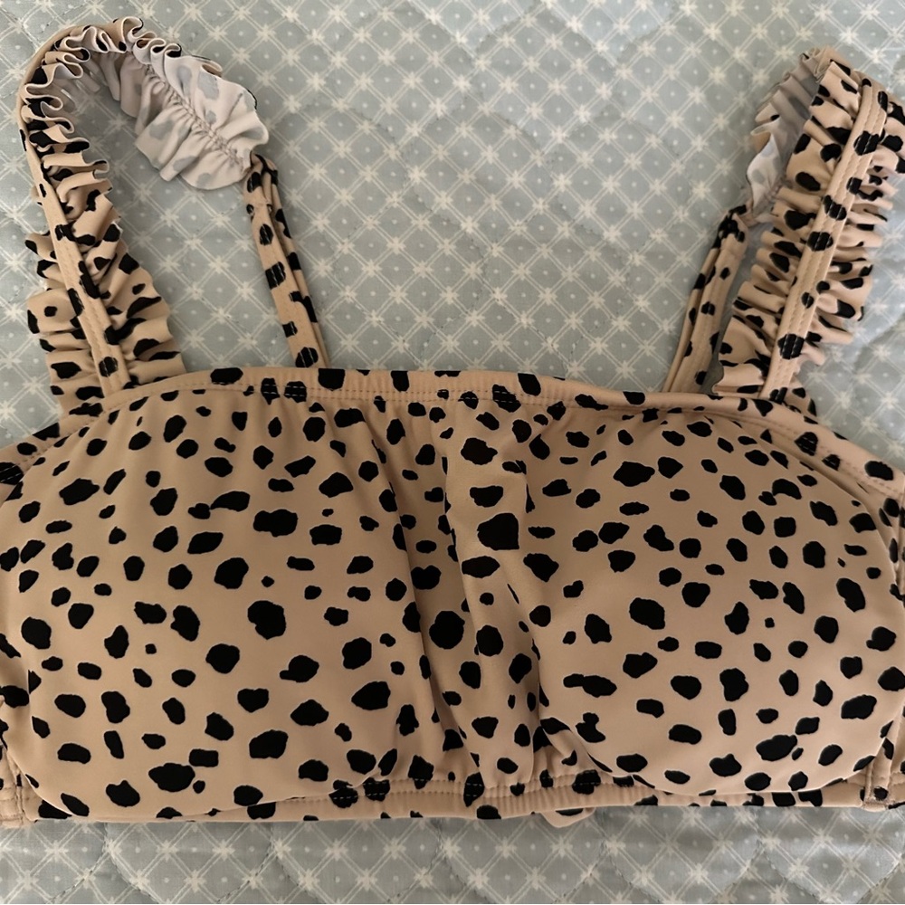 Kona Sol Tan and Black Bikini Top